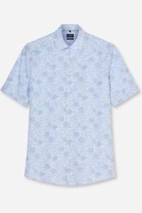 OLYMP Luxor Modern Fit Hemd bleu, Blumen