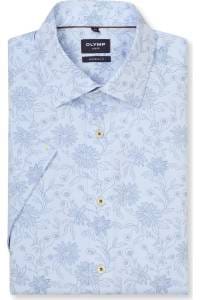 OLYMP Luxor Modern Fit Hemd bleu, Blumen