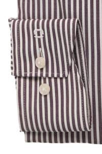 OLYMP Luxor Performance Climate Control Modern Fit Hemd aubergine, Gestreift