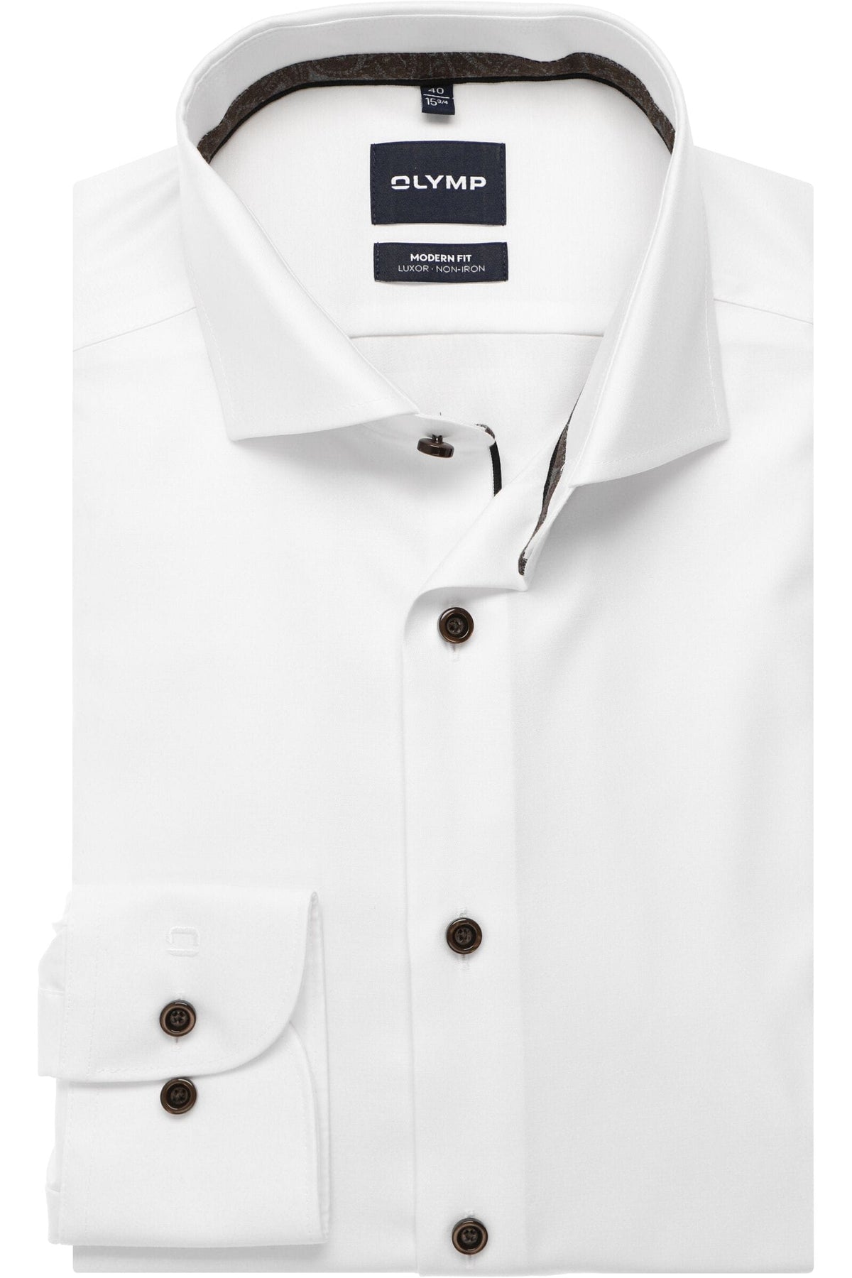 OLYMP Luxor Modern Fit Hemd weiss, Einfarbig