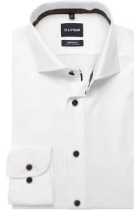 OLYMP Luxor Modern Fit Hemd weiss, Einfarbig
