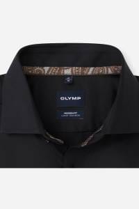 OLYMP Luxor Modern Fit Hemd schwarz, Einfarbig