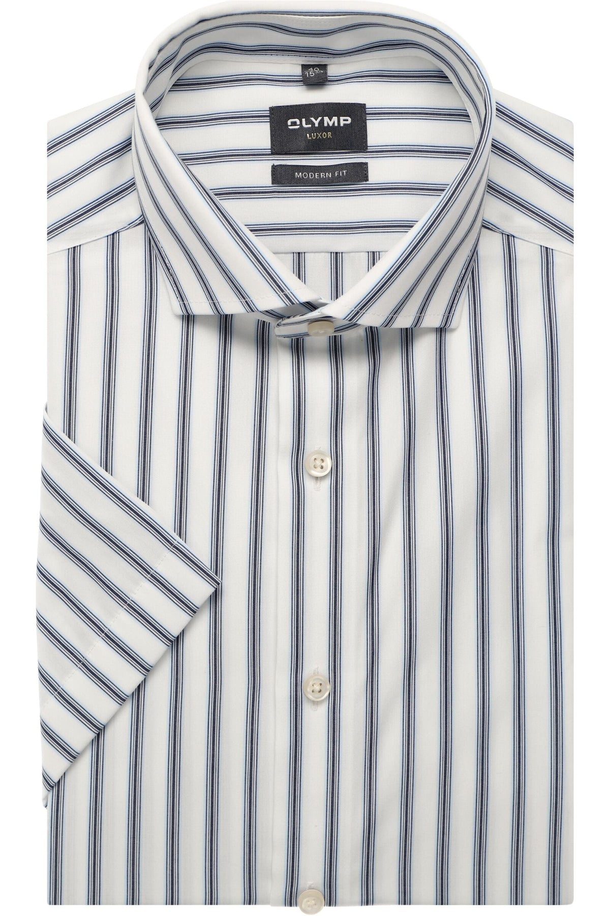 OLYMP Luxor Modern Fit Hemd blau, Gestreift