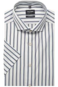 OLYMP Luxor Modern Fit Hemd blau, Gestreift