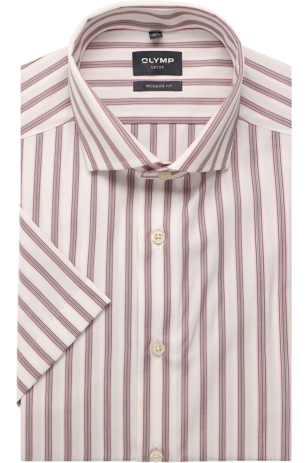 OLYMP Luxor Modern Fit Hemd pink, Gestreift