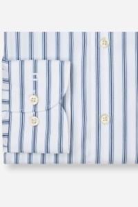 OLYMP Luxor Modern Fit Hemd bleu, Gestreift