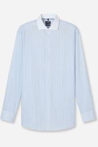 OLYMP Luxor Modern Fit Hemd blau, Gestreift
