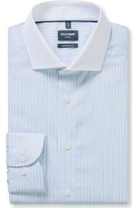 OLYMP Luxor Modern Fit Hemd blau, Gestreift