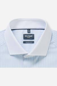 OLYMP Luxor Modern Fit Hemd blau, Gestreift