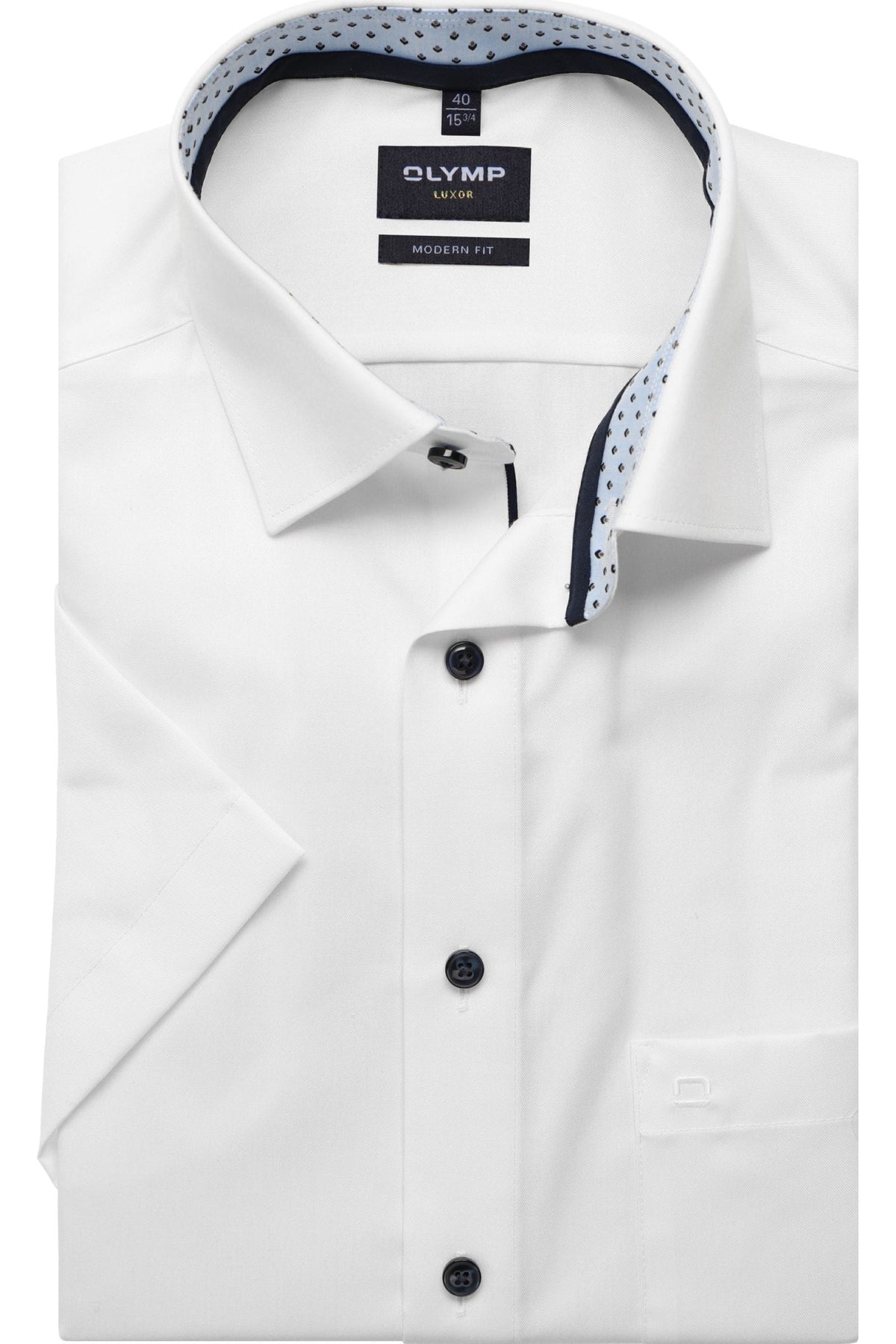 OLYMP Luxor Modern Fit Hemd weiss, Einfarbig