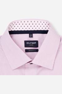 OLYMP Luxor Modern Fit Hemd mauve, Gestreift