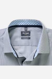OLYMP Luxor Modern Fit Hemd marine, Gestreift