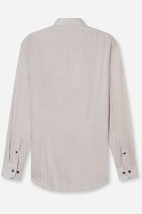 OLYMP Luxor Modern Fit Hemd nougat, Gestreift