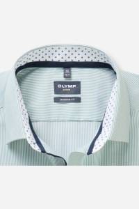 OLYMP Luxor Modern Fit Hemd grün, Gestreift