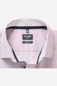 OLYMP Luxor Modern Fit Hemd mauve, Gestreift