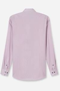 OLYMP Luxor Modern Fit Hemd mauve, Gestreift