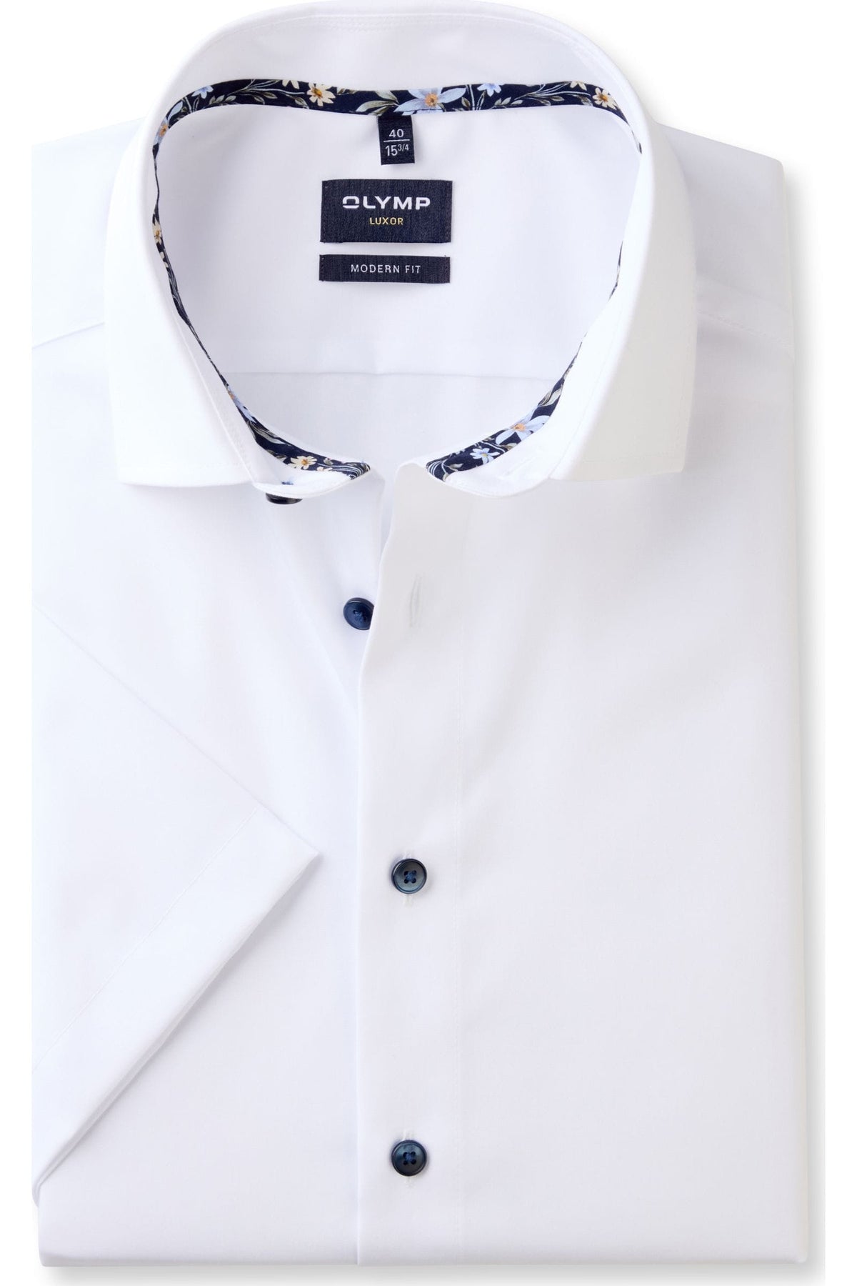 OLYMP Luxor Modern Fit Hemd weiss, Einfarbig