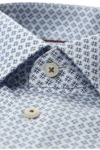 OLYMP Luxor Modern Fit Hemd blau, Bedruckt