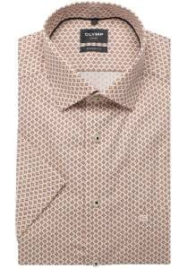 OLYMP Luxor Modern Fit Hemd orange, Bedruckt