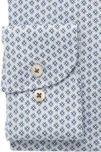 OLYMP Luxor Modern Fit Hemd bleu, Bedruckt