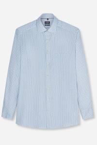 OLYMP Luxor Modern Fit Hemd bleu, Bedruckt