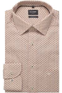 OLYMP Luxor Modern Fit Hemd mandarin, Bedruckt