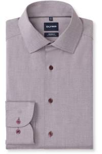 OLYMP Luxor Performance Climate Control Modern Fit Hemd chianti, Einfarbig