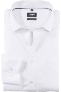 OLYMP Luxor Modern Fit Hemd weiss, Faux-uni