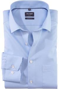 OLYMP Luxor Modern Fit Hemd bleu, Faux-uni