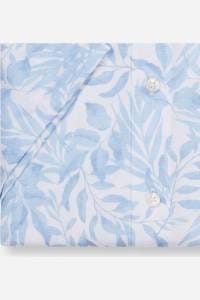 OLYMP Luxor Modern Fit Hemd blau, Bedruckt