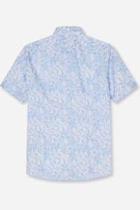 OLYMP Luxor Modern Fit Hemd blau, Bedruckt