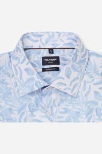 OLYMP Luxor Modern Fit Hemd blau, Bedruckt