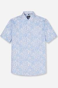 OLYMP Luxor Modern Fit Hemd blau, Bedruckt