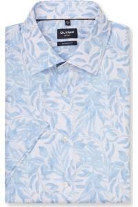 OLYMP Luxor Modern Fit Hemd blau, Bedruckt