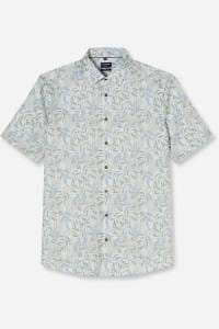 OLYMP Luxor Modern Fit Hemd oliv, Bedruckt
