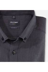 OLYMP Luxor Modern Fit Hemd schwarz, Kariert