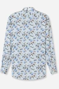 OLYMP Luxor Modern Fit Hemd bleu, Bedruckt
