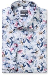 OLYMP Luxor Modern Fit Hemd marine, Bedruckt