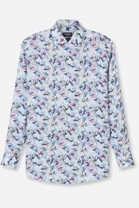 OLYMP Luxor Modern Fit Hemd marine, Bedruckt