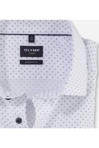 OLYMP Luxor Modern Fit Hemd bleu, Bedruckt