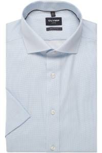 OLYMP Luxor Modern Fit Hemd bleu, Gemustert