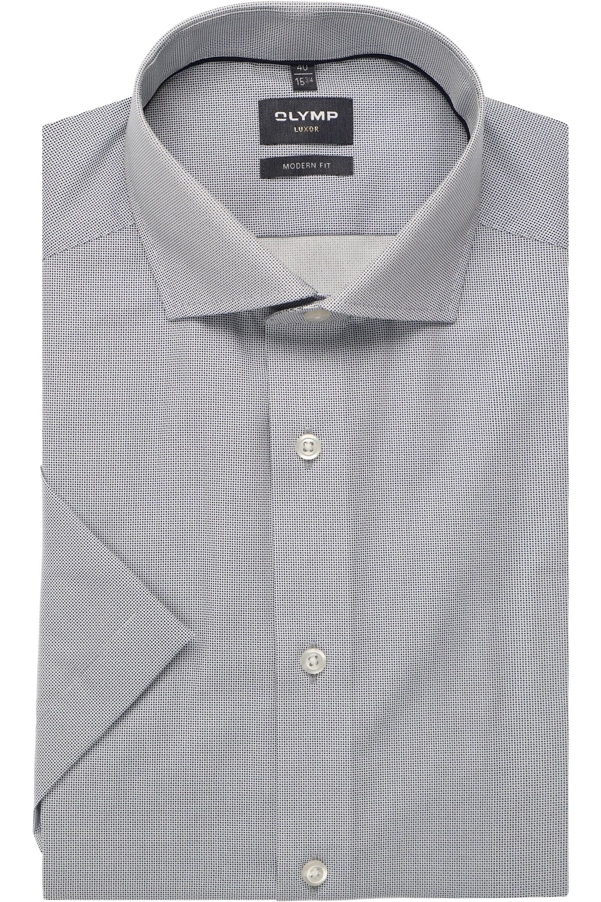 OLYMP Luxor Modern Fit Hemd marine, Gemustert