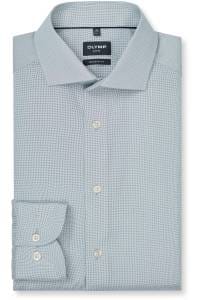 OLYMP Luxor Modern Fit Hemd blau, Bedruckt