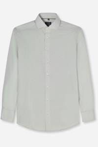 OLYMP Luxor Modern Fit Hemd nougat, Bedruckt