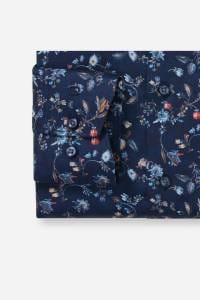 OLYMP Luxor Modern Fit Hemd marine, Blumen