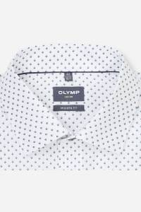 OLYMP Luxor Modern Fit Hemd weiss, Bedruckt