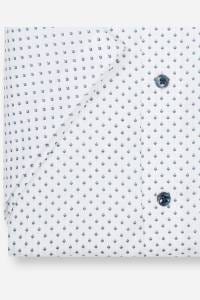OLYMP Luxor Modern Fit Hemd weiss, Bedruckt