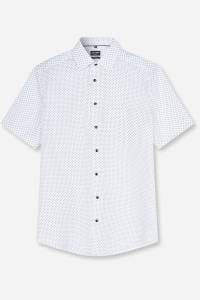OLYMP Luxor Modern Fit Hemd weiss, Bedruckt