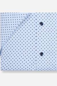 OLYMP Luxor Modern Fit Hemd bleu, Bedruckt