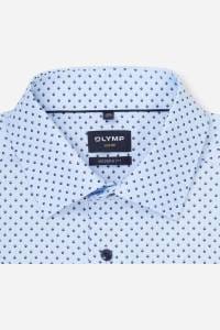 OLYMP Luxor Modern Fit Hemd bleu, Bedruckt